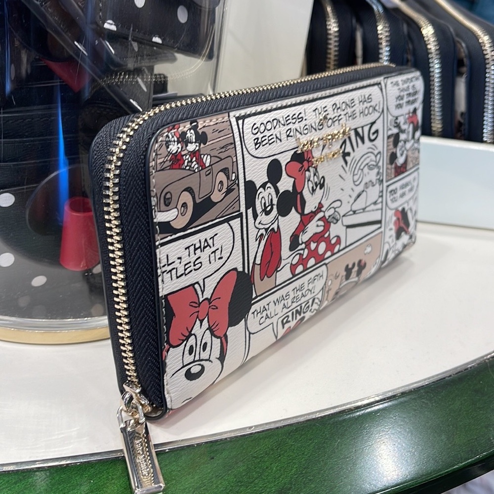 Kate Spade Disney X Kate Spade New York Mickey Mouse Large Continental Wallet - Picture 8 of 16